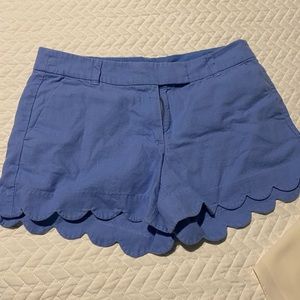 Jcrew scallop shorts
